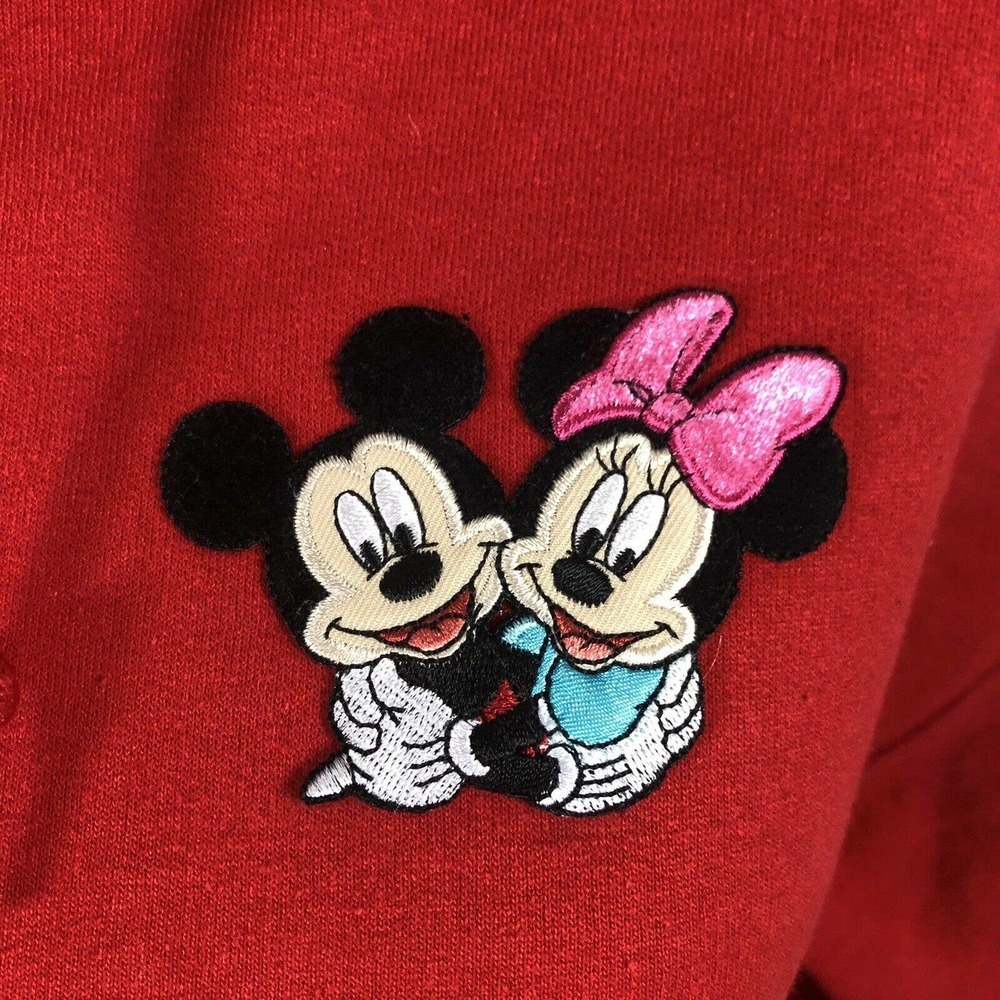 Disney Mickey Minnie Mouse Hoodie Sweatshirt Sz M - Picture 8 of 8